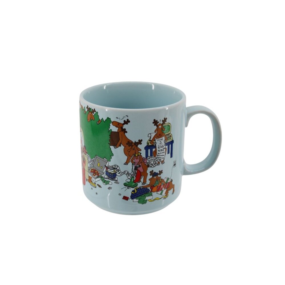 Russ Santa Christmas Party McDonalds Reindeer Mug Vintage 93697 Korea